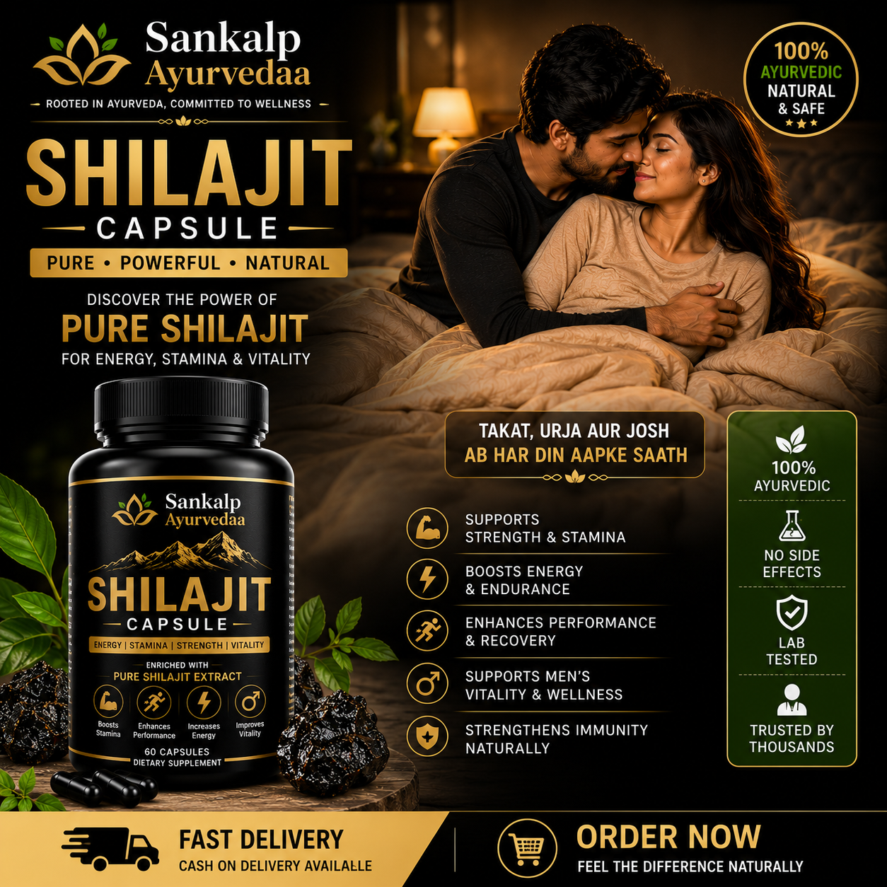 Buy 1 Get 1 Free - Sankalp Ayurvedaa 3-4 Rounds Stamina Capsule